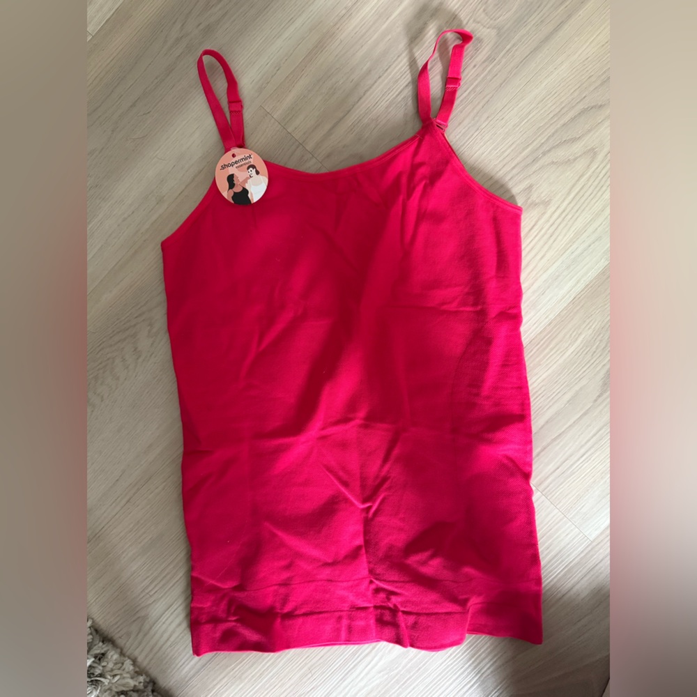 Shapermint Essentials All Day Every Day Scoop Neck Cami-Hot Pink